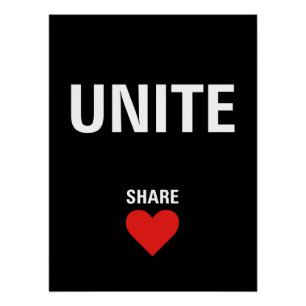 Verenig de politieke democratie perfect poster