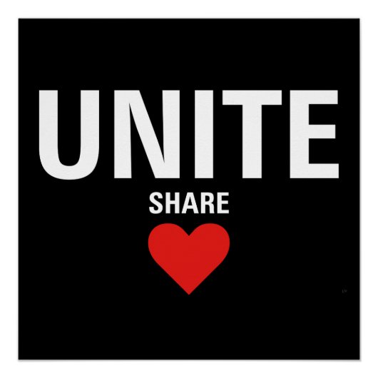 Verenig de politieke democratie perfect poster (Voorkant)