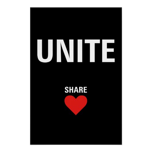 Verenig de politieke democratie perfect poster (Voorkant)