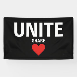 Verenig de politieke democratie spandoek