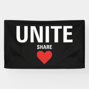 Verenig de politieke democratie spandoek