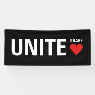 Verenig de politieke democratie spandoek