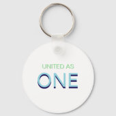 Verenigd als een eenheidsboodschap sleutelhanger (Voorkant)