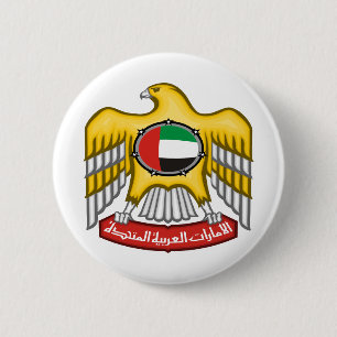 verenigd arabisch emiraten embleem ronde button 5,7 cm