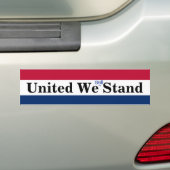verenigd blijven we staan bumpersticker (Op auto)