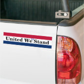 verenigd blijven we staan bumpersticker (Op Truck)