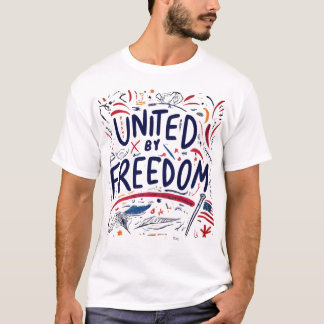 Verenigd door Freedom T-Shirt