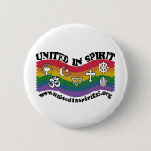 Verenigd in Geest Ronde Button 5,7 Cm (Voorkant)