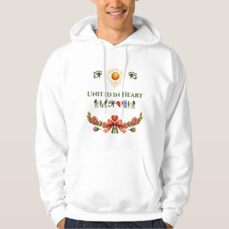 Verenigd in Hart: Oude Egyptische Hiërogliefen  Hoodie
