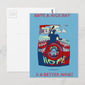 Verenigd in Hoop: Samen sterker - USA Art Print Briefkaart (Voorkant / Achterkant)