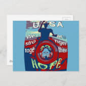 Verenigd in Hoop: Samen sterker - USA Art Print Briefkaart (Voorkant / Achterkant)