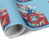 Verenigd in Hoop: Samen sterker - USA Art Print Cadeaupapier (Rol Hoek)