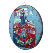 Verenigd in Hoop: Samen sterker - USA Art Print Dartbord (Voorkant Rechts)