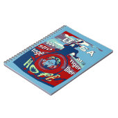 Verenigd in Hoop: Samen sterker - USA Art Print Notitieboek (Linkerzijde)