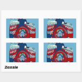 Verenigd in Hoop: Samen sterker - USA Art Print Rechthoekige Sticker (Vel)