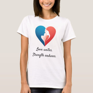 Verenigd in Liefde – Couple Silhouette Hart T-Shir T-shirt