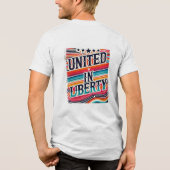 Verenigd in vrijheid Tri-Blend shirt (Achterkant)