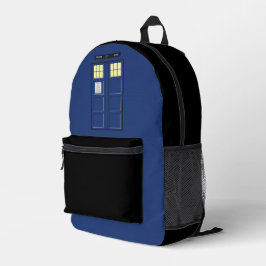 Verenigd Koninkrijk - Blue Police Public Call Box Bedrukte Rugzak