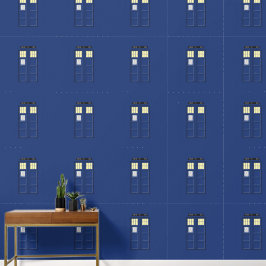 Verenigd Koninkrijk - Blue Police Public Call Box Behang