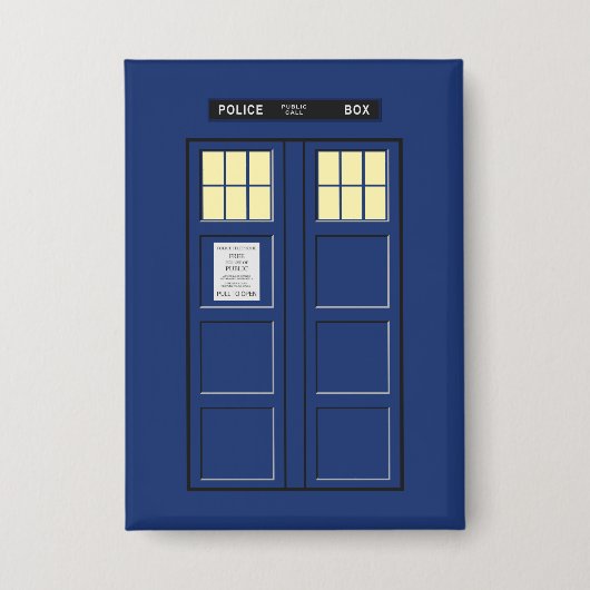 Verenigd Koninkrijk - Blue Police Public Call Box Button (Voorkant)