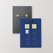 Verenigd Koninkrijk - Blue Police Public Call Box Button (Voorkant / Achterkant)