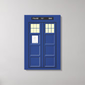 Verenigd Koninkrijk - Blue Police Public Call Box  Canvas Afdruk (Voorkant)