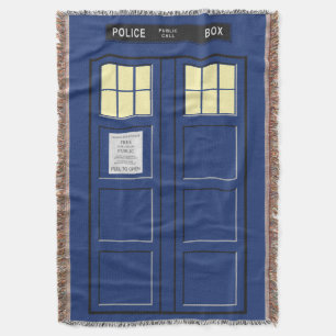 Verenigd Koninkrijk - Blue Police Public Call Box  Deken
