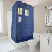Verenigd Koninkrijk - Blue Police Public Call Box  Douchegordijn (In situ)