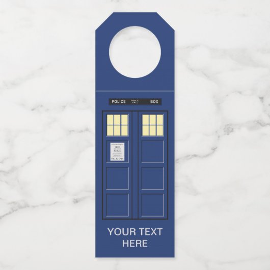 Verenigd Koninkrijk - Blue Police Public Call Box Flessenhanger (Voorkant)