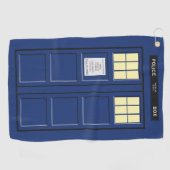 Verenigd Koninkrijk - Blue Police Public Call Box  Golfhanddoek (Horizontaal)