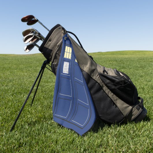 Verenigd Koninkrijk - Blue Police Public Call Box  Golfhanddoek (Groen)