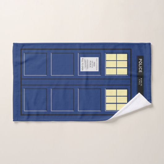 Verenigd Koninkrijk - Blue Police Public Call Box  Handdoek (Handdoek)