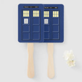 Verenigd Koninkrijk - Blue Police Public Call Box  Handwaaier (Voorkant en achterkant)