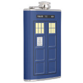 Verenigd Koninkrijk - Blue Police Public Call Box  Heupfles (Rechts)