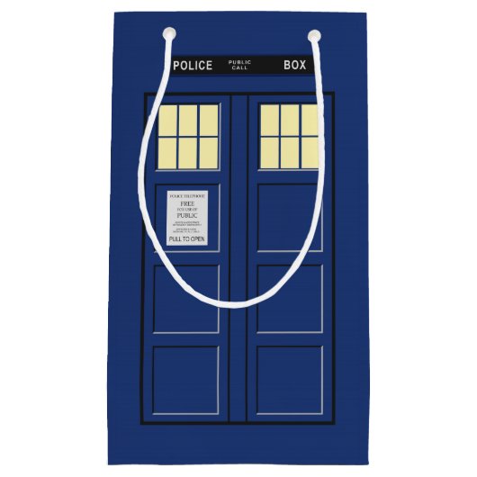 Verenigd Koninkrijk - Blue Police Public Call Box  Klein Cadeauzakje (Voorkant)