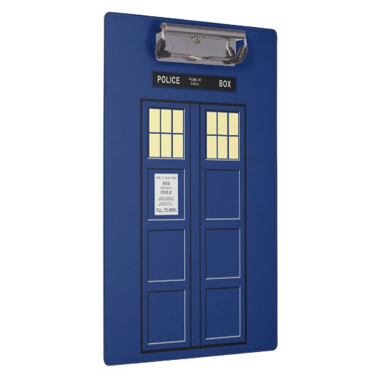 Verenigd Koninkrijk - Blue Police Public Call Box  Klembord (Rechts)