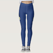 Verenigd Koninkrijk - Blue Police Public Call Box  Leggings (Voorkant)
