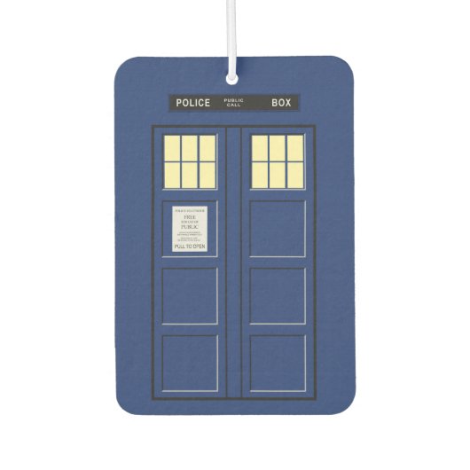 Verenigd Koninkrijk - Blue Police Public Call Box Luchtverfrisser (Voorkant)