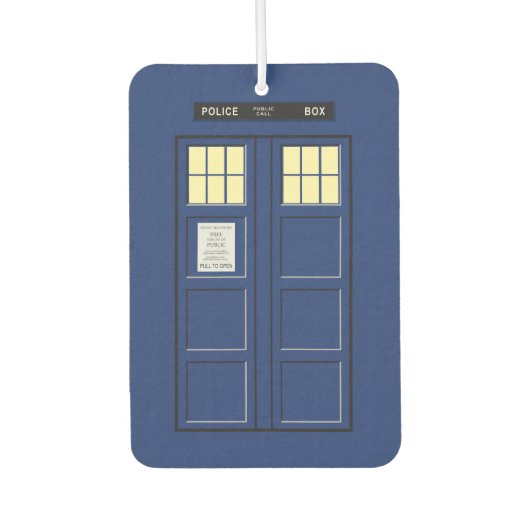Verenigd Koninkrijk - Blue Police Public Call Box  Luchtverfrisser (Voorkant)