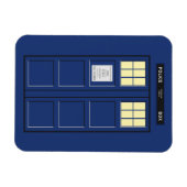 Verenigd Koninkrijk - Blue Police Public Call Box Magneet (Horizontaal)