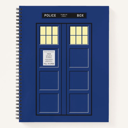 Verenigd Koninkrijk - Blue Police Public Call Box Notitieboek (Voorkant)
