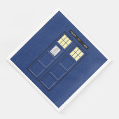 Verenigd Koninkrijk - Blue Police Public Call Box  Servet (Hoek)