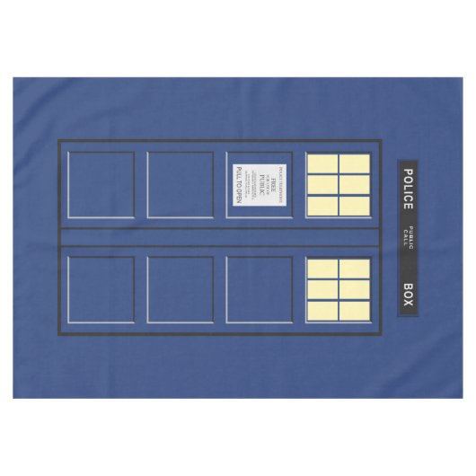 Verenigd Koninkrijk - Blue Police Public Call Box  Tafelkleed (Voorkant (Horizontaal))