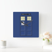 Verenigd Koninkrijk - Blue Police Public Call Box  Vierkante Klok (Huis)