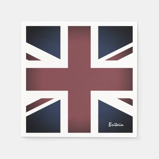  Verenigd Koninkrijk, Britse vlag Napkins, Verenig Servet (Voorkant)