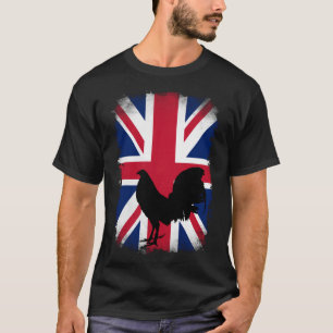 Verenigd Koninkrijk Britse vlag spel fowl haan gam T-shirt