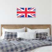 Verenigd Koninkrijk (Britse vlag) (Union Jack) (GB Canvas Afdruk (Insitu (Slaapkamer))