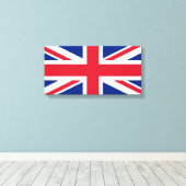 Verenigd Koninkrijk (Britse vlag) (Union Jack) (GB Canvas Afdruk (Insitu (Houten vloer))
