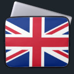 Verenigd Koninkrijk (Britse vlag) (Union Jack) (GB Laptop Sleeve<br><div class="desc">Dit ontwerp is voorzien van de nationale vlag van het Verenigd Koninkrijk, ook wel bekend als de "Union Jack". De vlag staat ook bekend als de vlag van de Royal Union in Canada. Het dateert uit het begin van de 17e eeuw, toen James I de Engelse en Ierse tongen had...</div>