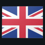 Verenigd Koninkrijk (Britse vlag) (Union Jack) (GB Notitieblok<br><div class="desc">Dit ontwerp is voorzien van de nationale vlag van het Verenigd Koninkrijk, ook wel bekend als de "Union Jack". De vlag staat ook bekend als de vlag van de Royal Union in Canada. Het dateert uit het begin van de 17e eeuw, toen James I de Engelse en Ierse tongen had...</div>